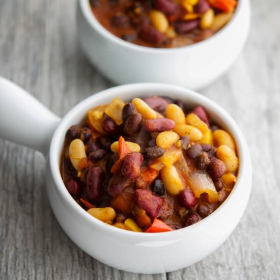 Vegetarian Three Bean Chili