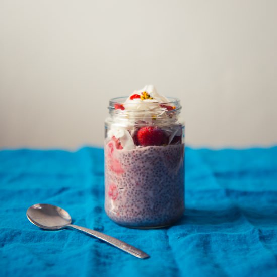 Strawberry Coconut Chia Pudding