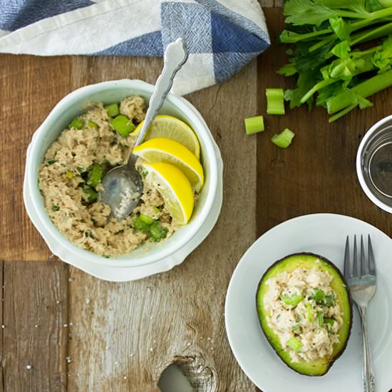 Tuna Salad Stuffed Avocado