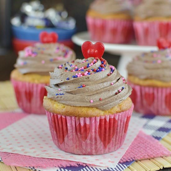 Apple Milky Way Cupcakes
