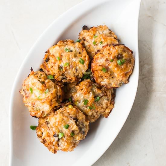 Baked Asian Rice Balls