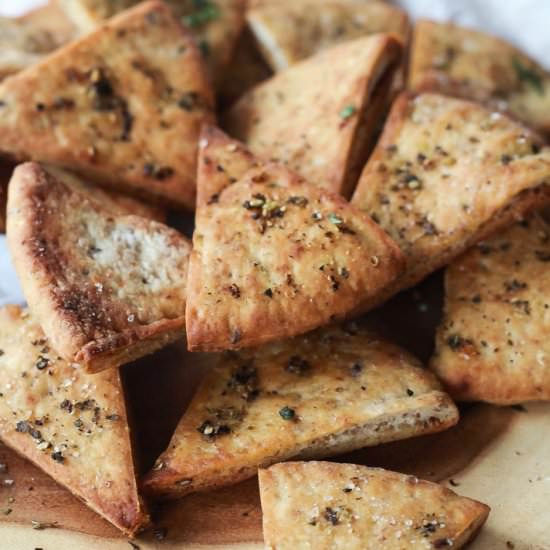 Homemade Baked Pita Chips