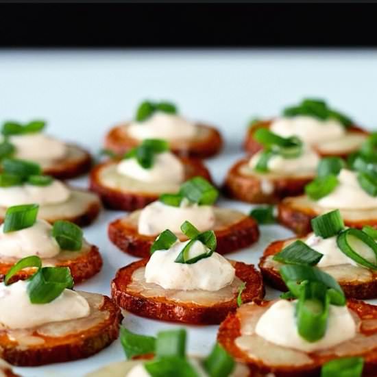 Cheesy Sweet Potato Coins