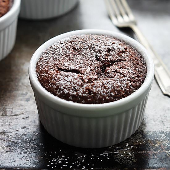 Flourless Chocolate Almond Cakes