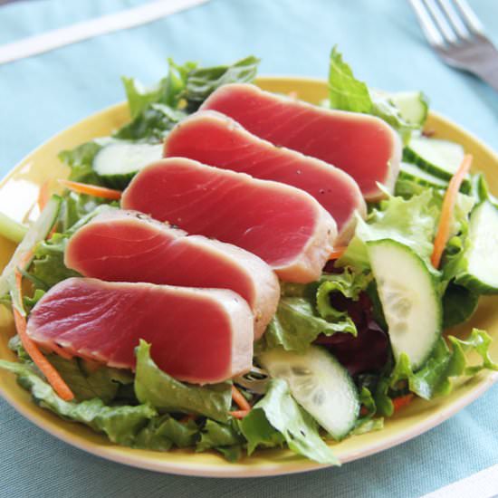 Seared Tuna with Wasabi Lemongrass