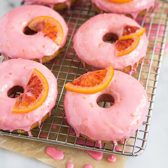 Blood Orange Donuts