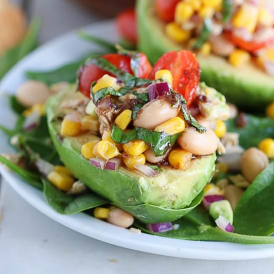 Avocado, White Bean, Tuna Salad
