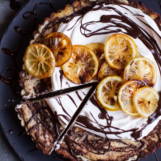 Chocolate Fudge Swirled Tart