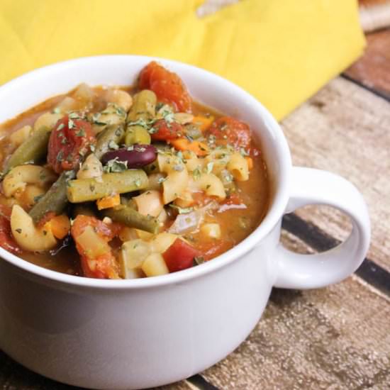Crock Pot Minestrone Soup