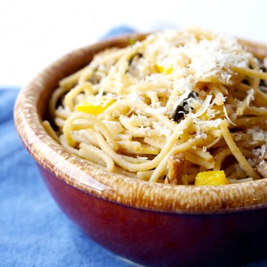 Skillet Pasta with Sausage and Kale