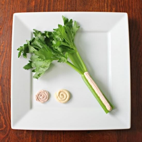 Celery with PB&J Cream Cheese Dips