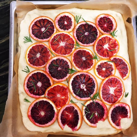 Blood Orange Focaccia