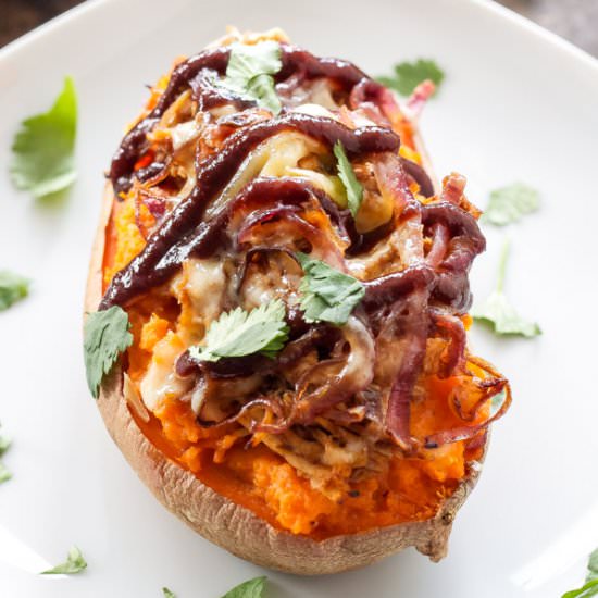 BBQ Chicken Sweet Potatoes