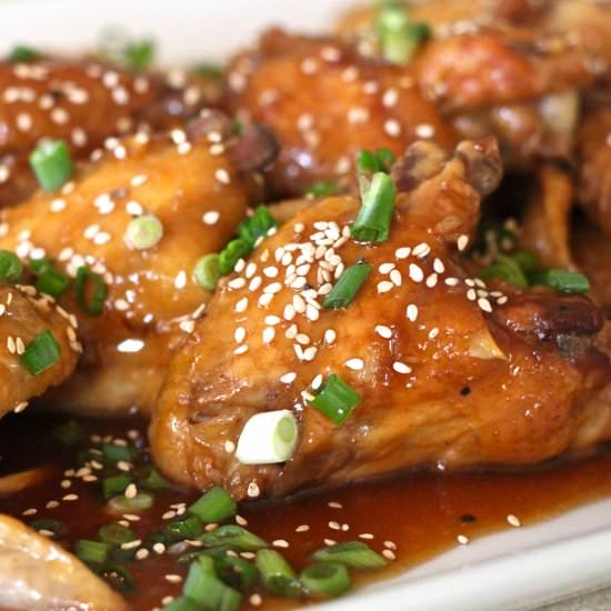 Apricot Sesame Chicken Wings