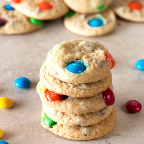 Mini M&M Cookies