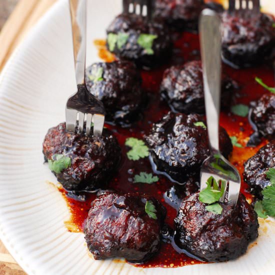 Crockpot Teriyaki Chicken Meatballs