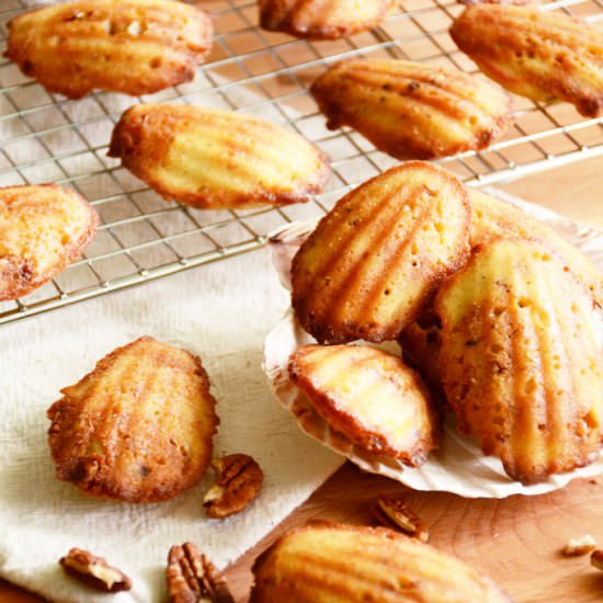 Bourbon Pecan Madeleines