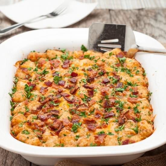 Tater tot breakfast bake casserole