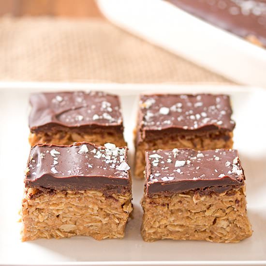 Peanut Butter Oat Snack Bars
