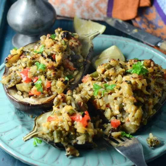 Stuffed Aubergine