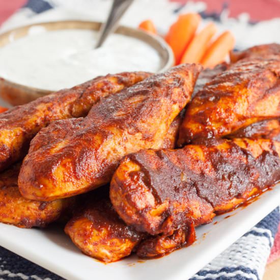 Glazed Buffalo Chicken Tenders
