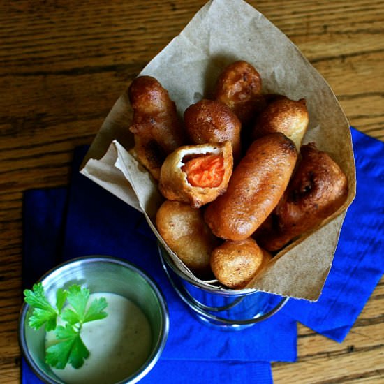 Beer Battered Sweet Baby Carrots