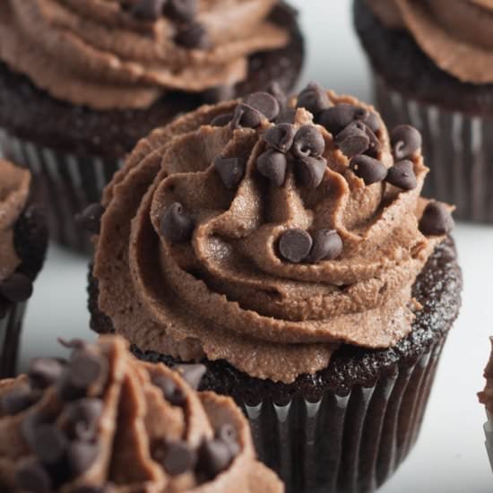 Triple Chocolate Cupcakes