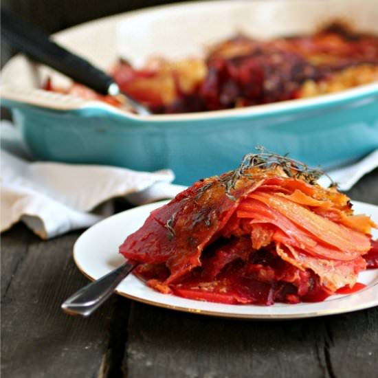 Winter Root Vegetable Gratin