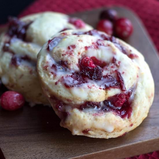 Cranberry & Orange Swirl Scones