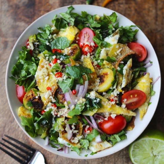 Thai Egg and Brussels Sprout Salad