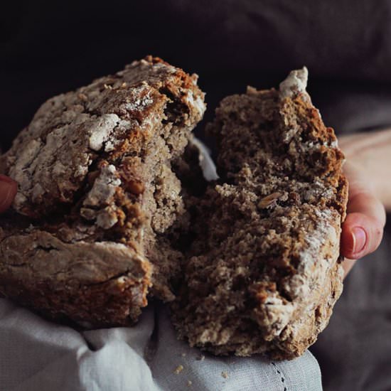 No-Knead Multigrain Bread