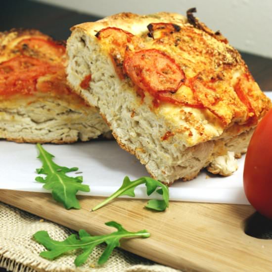 Tomato Parmesan and Sage Focaccia