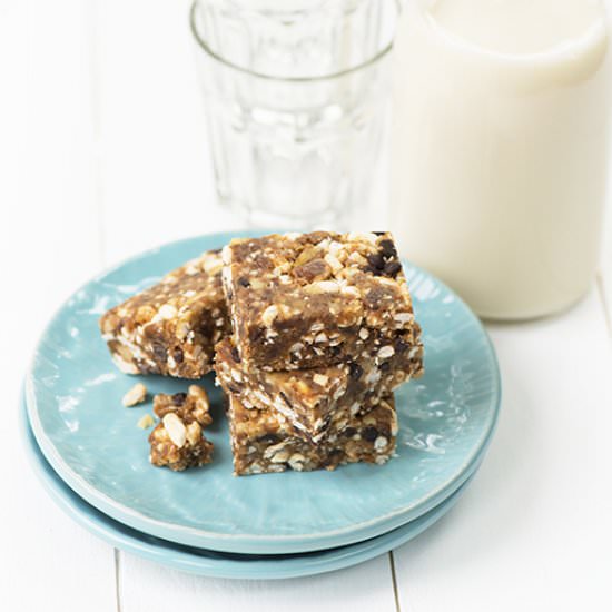 Chocolate Crispy Fruit Squares