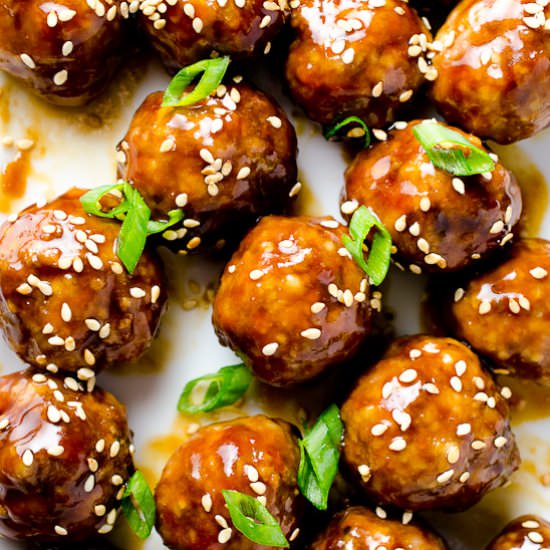 Sweet Hoisin Meatballs
