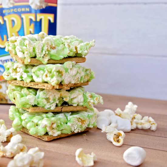 Key Lime Pie Popcorn Bars
