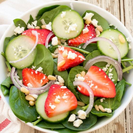 Strawberry Spinach Salad