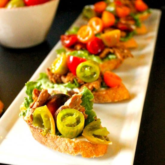 Vegan BLT Bruschetta