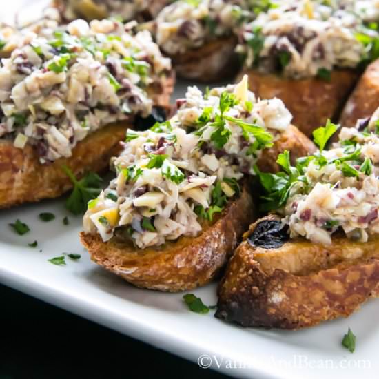 Olive Artichoke Crostini