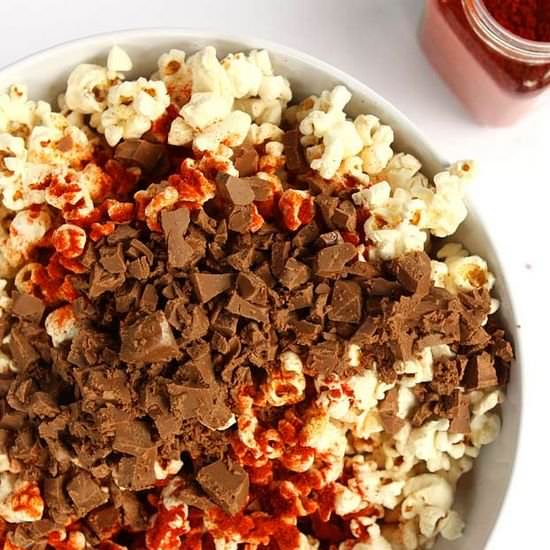 Milk Chocolate Paprika Popcorn