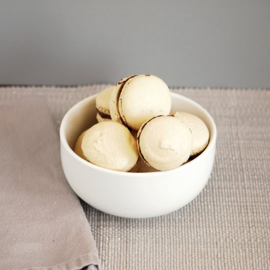 Almond Chocolate Macarons