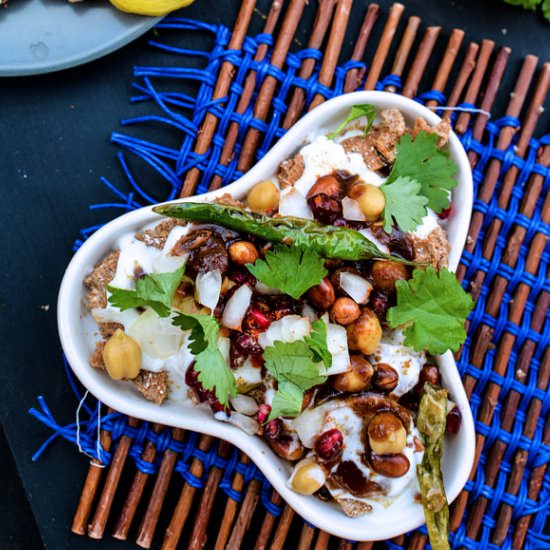 Rye Crispbread Chaat