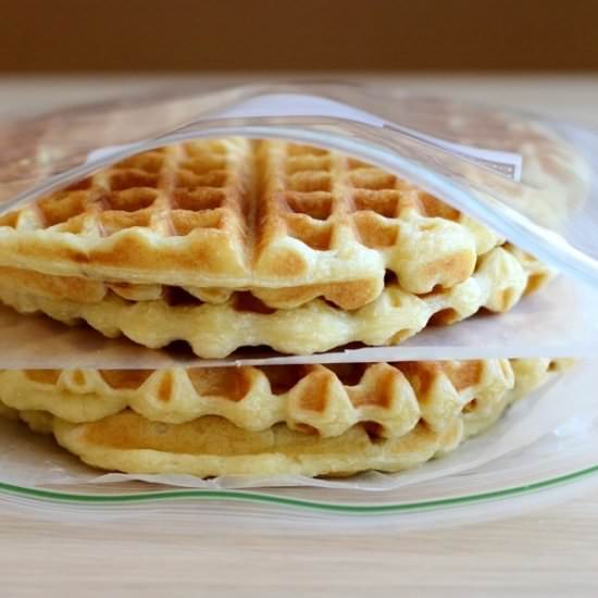 Homemade Frozen Waffles