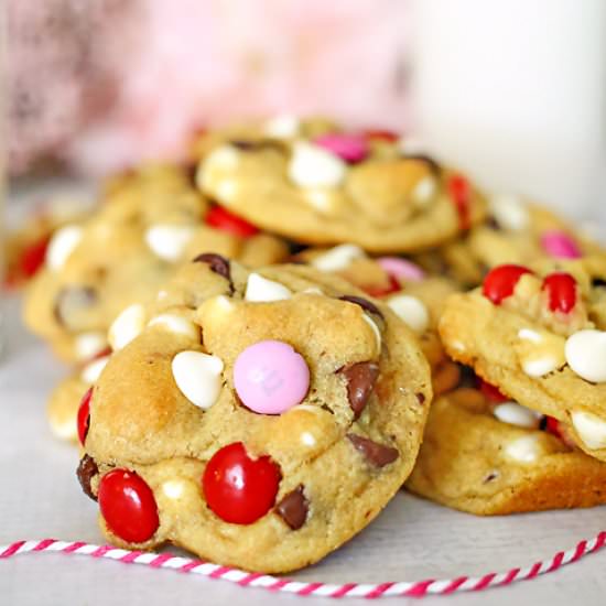 Valentine Chocolate Chip Cookies