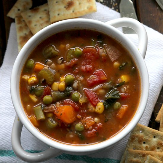 Thick + Hearty Vegetable Soup