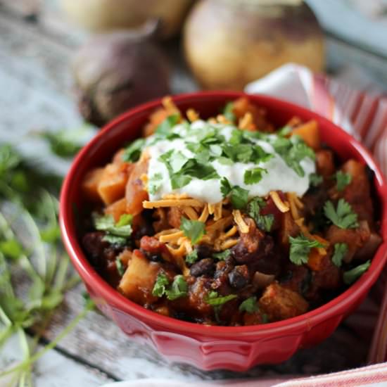 Slower Cooker Tempeh Chili