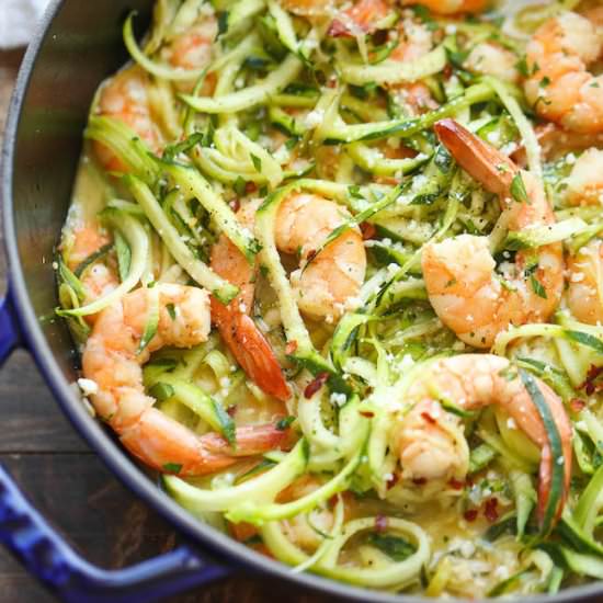 Zucchini Shrimp Scampi