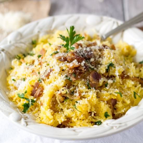 Spaghetti Squash Carbonara