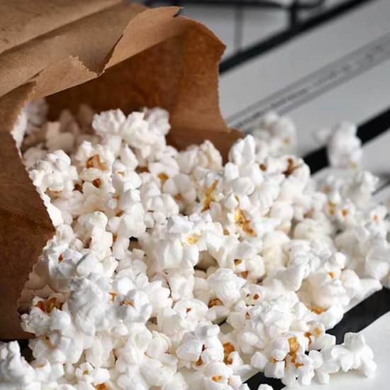 Homemade Microwave Popcorn