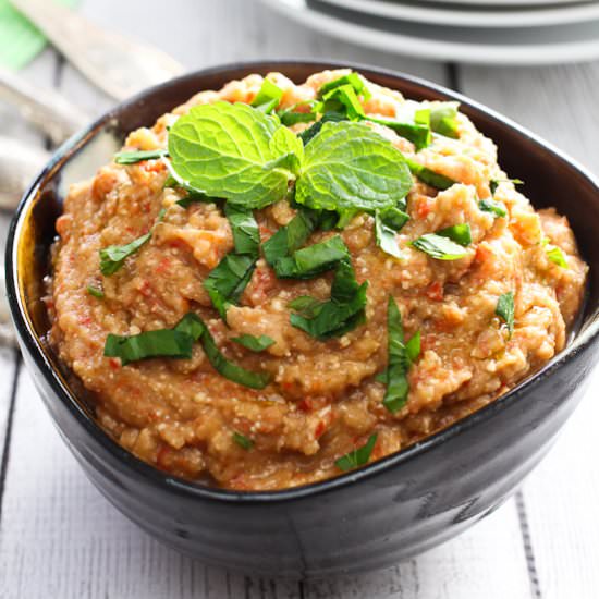 Roasted Eggplant and Feta Dip