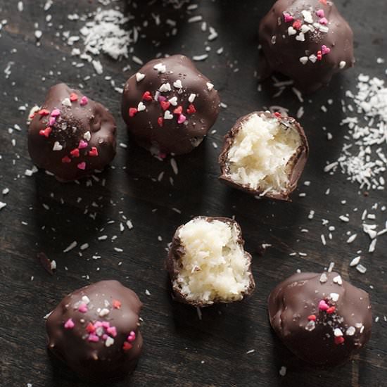 Dark Chococlate Coconut Balls